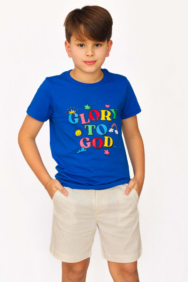 Camiseta cristã infantil Glory To God — A MARCA