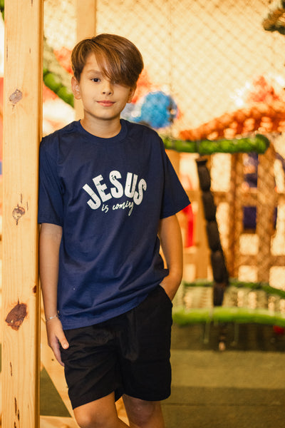 T-shirt Infantil Unissex Jesus is Coming