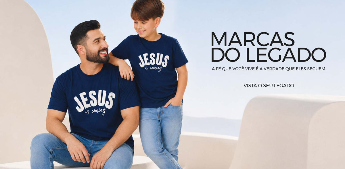 Combo de camisetas cristãs para pais e filhos — A MARCA