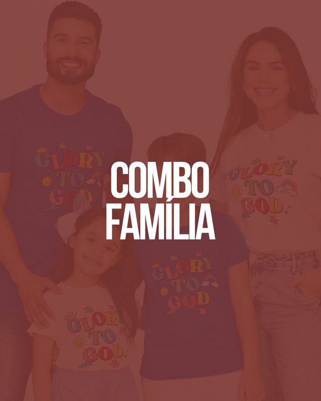 Combo de camisetas cristãs para família — A MARCA