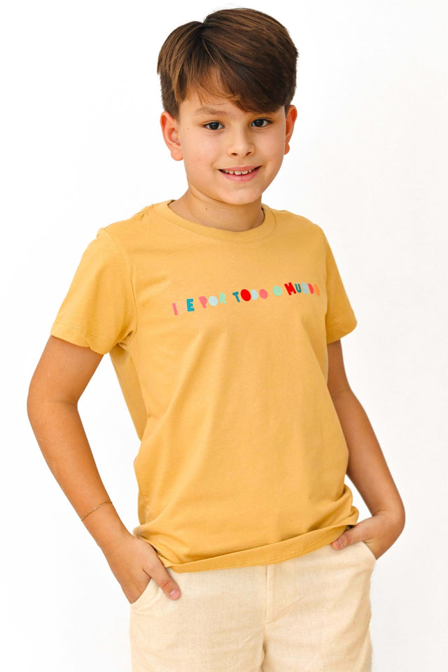 Camiseta cristã infantil IDE — A MARCA